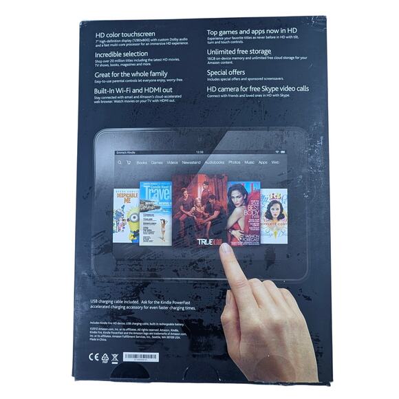 Amazon Kindle Fire  HD 7" 16 GB Dual Dolby Sound WI-FI HDMI Out E-Reader X43Z60 - Picture 6 of 9